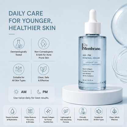 Da Membrane Anti Aging Face Serum with Lanablue®, Aquaxyl™, Niacinamide – 30ml