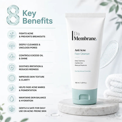 Anti Acne Cleanser with Dermosoft® Decalact MB, Niacinamide, Salicylic Acid - 100ml