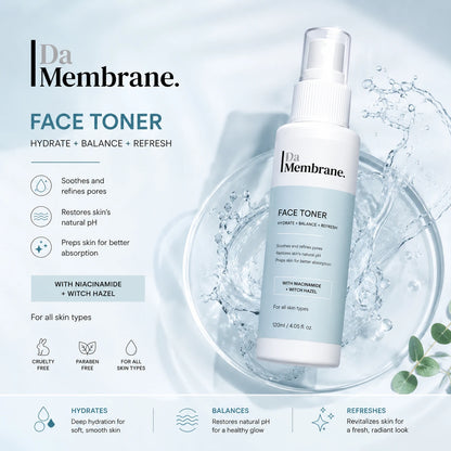 Da Membrane Daily Brightening Face Toner with Cica &amp; Niacinamide - 100ml