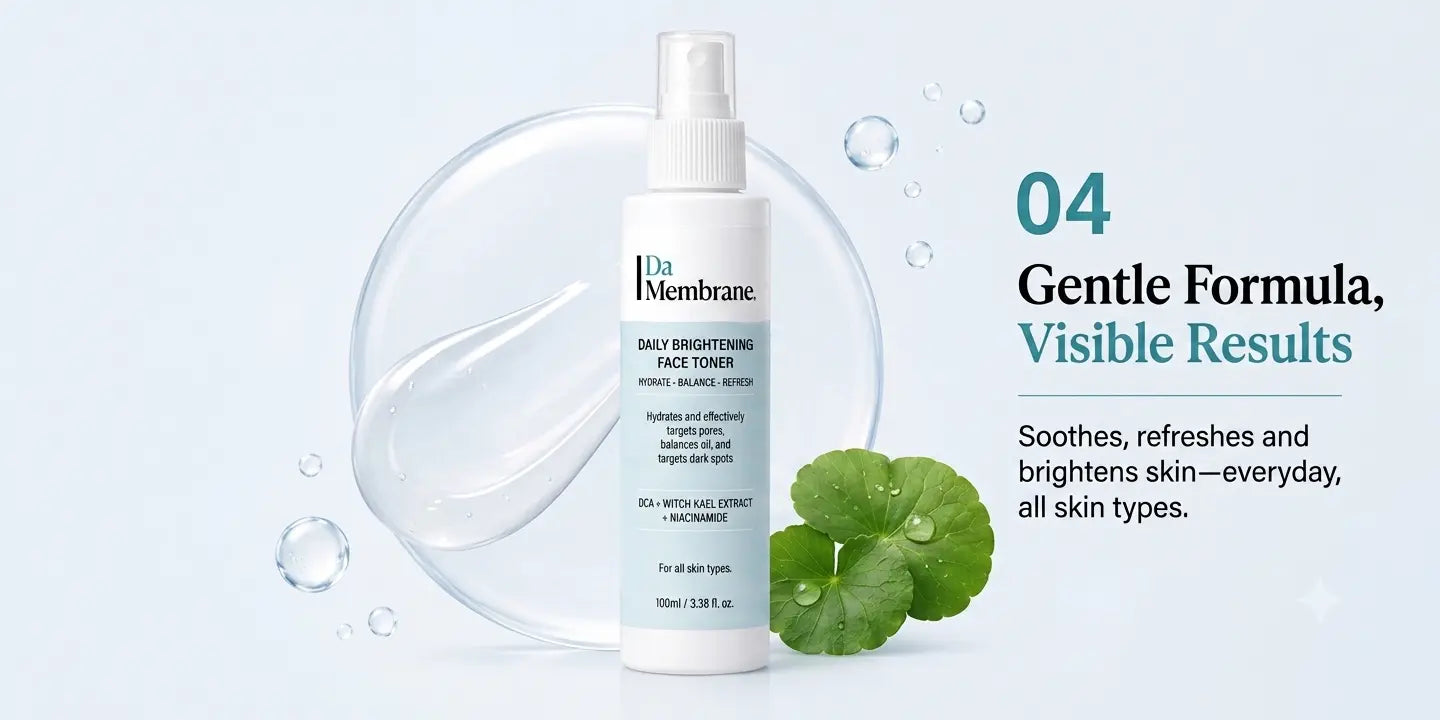 Da Membrane Daily Brightening Face Toner with Cica & Niacinamide - 100ml