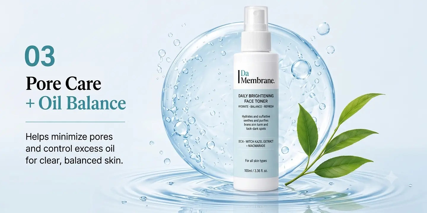 Da Membrane Daily Brightening Face Toner with Cica & Niacinamide - 100ml