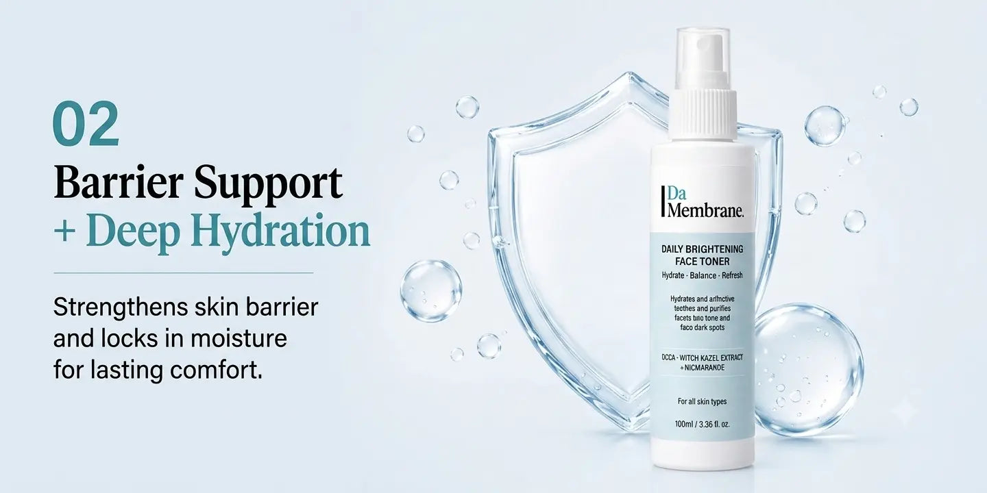 Da Membrane Daily Brightening Face Toner with Cica & Niacinamide - 100ml